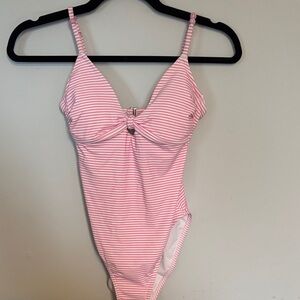 La Vie En Rose Pink Striped Swimsuit